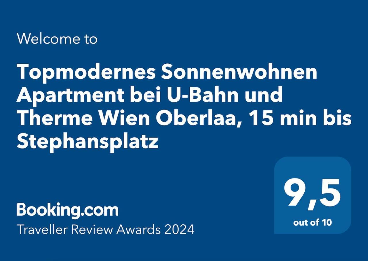 Topmodernes Sonnenwohnen Apartment Bei U-Bahn Und Therme Wien Oberlaa, 15 Min Bis Stephansplatz Vienna Exterior photo